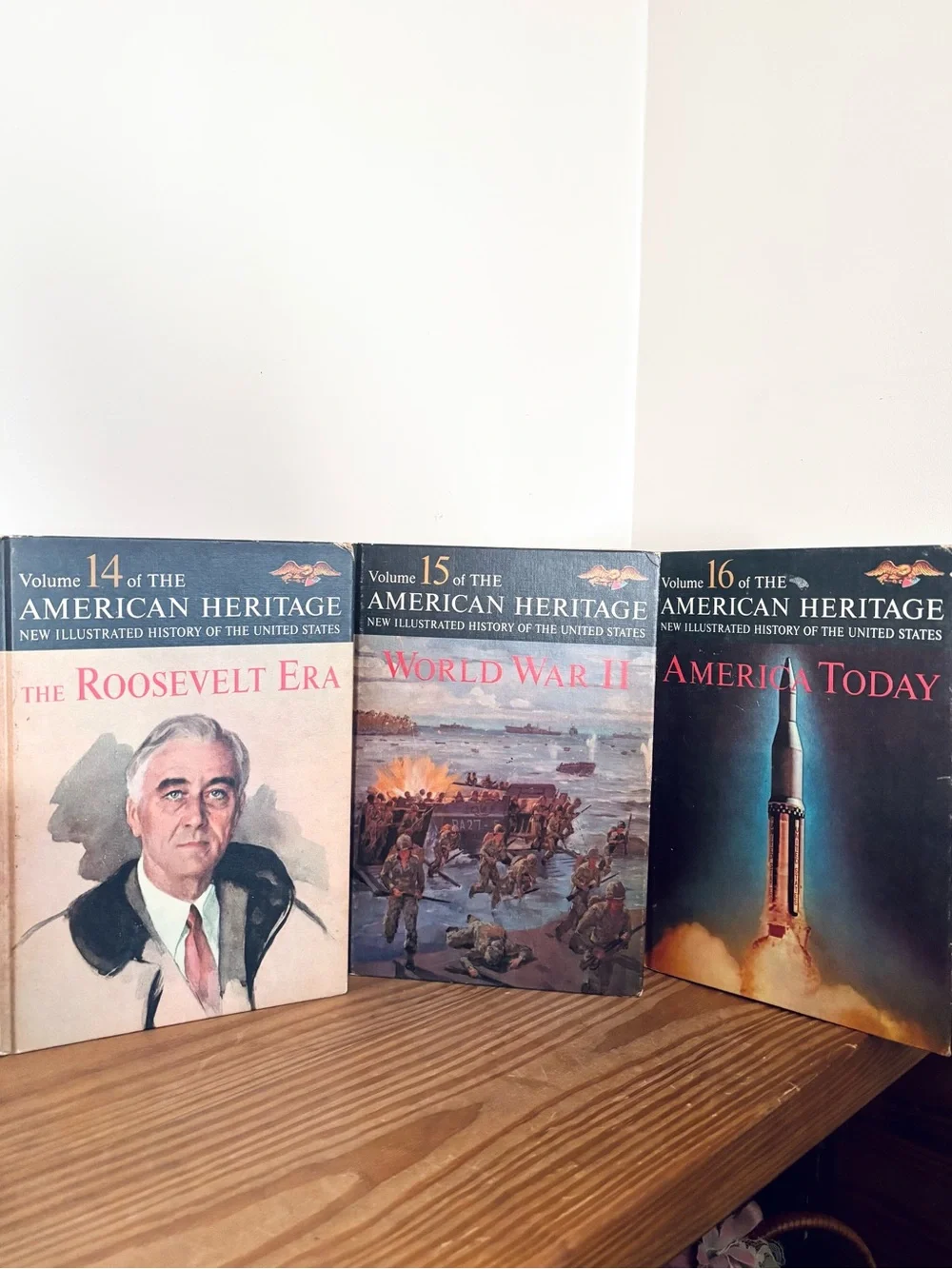 💥 VTG 1963 The American Heritage History Books: Volumes 14 - 16
